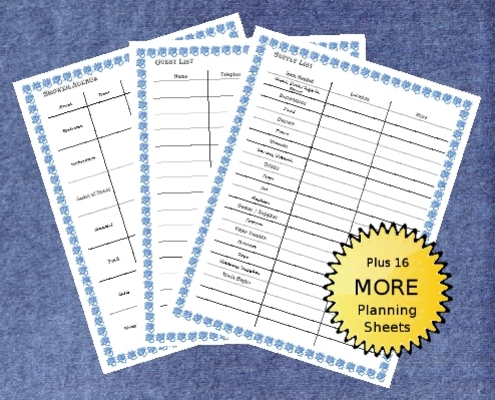 Product picture Planning A Baby Shower Checklists - Blue